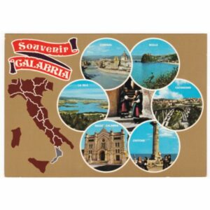 WŁOCHY CALABRIA MAPKA WIDOKÓWKA A55044