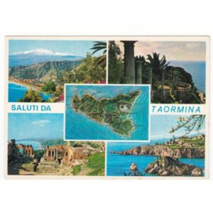 WŁOCHY SYCYLIA TAORMINA MAPKA WIDOKÓWKA A55070