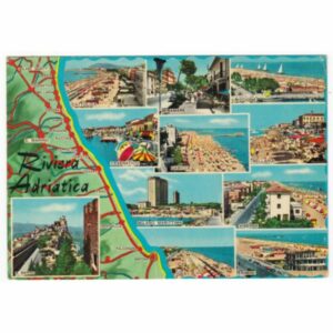 WŁOCHY RIVIERA ADRIATICA MAPKA WIDOKÓWKA A55072