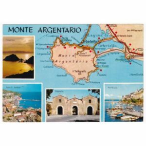 WŁOCHY MONTE ARGENTARIO MAPKA WIDOKÓWKA A55077