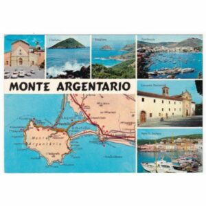 WŁOCHY MONTE ARGENTARIO MAPKA WIDOKÓWKA A55086