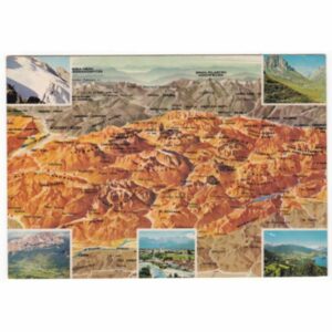 WŁOCHY DOLOMITY MAPKA WIDOKÓWKA A55092