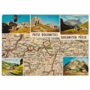 WŁOCHY DOLOMITY MAPKA WIDOKÓWKA A55094