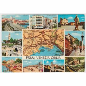 WŁOCHY FRIULI VENEZIA GIULIA MAPKA WIDOKÓWKA A55168