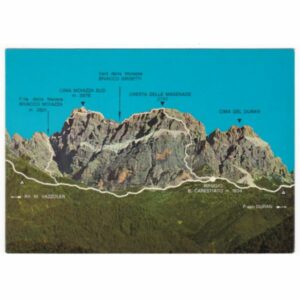 WŁOCHY DOLOMITY MAPKA WIDOKÓWKA A55278