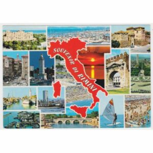 WŁOCHY RIMINI MAPKA WIDOKÓWKA A55384