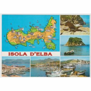 WŁOCHY ELBA MAPKA WIDOKÓWKA A55903