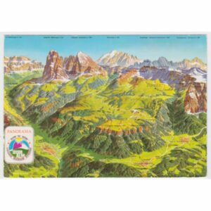 WŁOCHY DOLOMITY MAPKA WIDOKÓWKA A55924