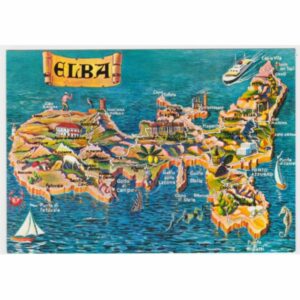 WŁOCHY ELBA MAPKA WIDOKÓWKA A55930