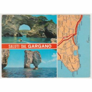 WŁOCHY GARGANO MAPKA WIDOKÓWKA A55938