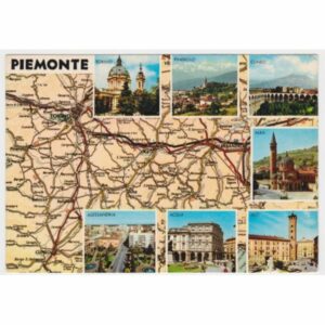 WŁOCHY PIEMONT MAPKA WIDOKÓWKA A55939