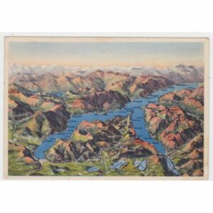 WŁOCHY LAGO DI COMO MAPKA WIDOKÓWKA A55948