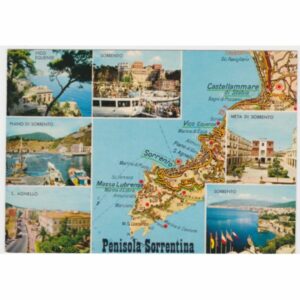 WŁOCHY PENISOLA SORRENTINA MAPKA WIDOKÓWKA A55950
