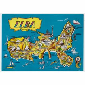 WŁOCHY ELBA MAPKA WIDOKÓWKA A55953