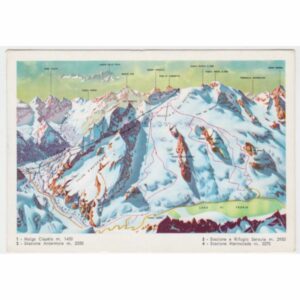 WŁOCHY DOLOMITY MARMOLADA ZIMA MAPKA WIDOKÓWKA A55958