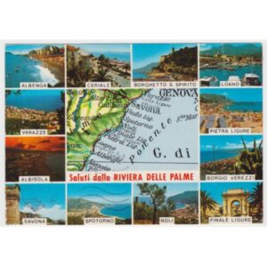WŁOCHY RIVIERA DELLE PALME MAPKA WIDOKÓWKA A55959