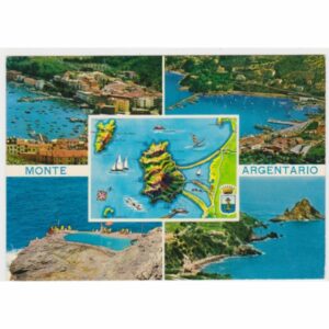 WŁOCHY MONTE ARGENTARIO MAPKA WIDOKÓWKA A57185