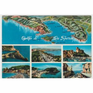 WŁOCHY GOLFO DI LA SPEZIA MAPKA WIDOKÓWKA A57391