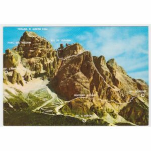 RIF. POMEDES CORTINA D'AMPEZZO MAPKA WIDOKÓWKA A57428