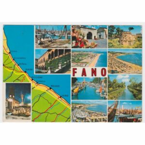 WŁOCHY FANO MAPKA WIDOKÓWKA A57488