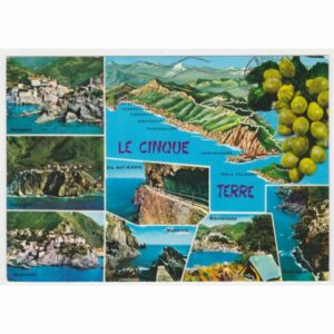 WŁOCHY 5 TERRE MAPKA WIDOKÓWKA A57495