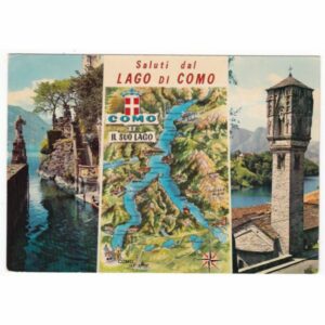 WŁOCHY LAGO DI COMO MAPKA WIDOKÓWKA A57892