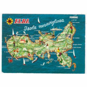 WŁOCHY ELBA MAPKA WIDOKÓWKA A57894