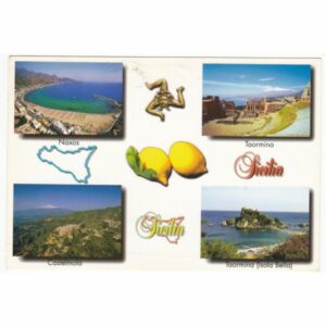 WŁOCHY SYCYLIA MAPKA WIDOKÓWKA A57900