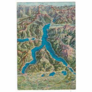 WŁOCHY LAGO DI COMO MAPKA WIDOKÓWKA A57903