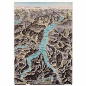 WŁOCHY LAGO DI COMO MAPKA WIDOKÓWKA A57905