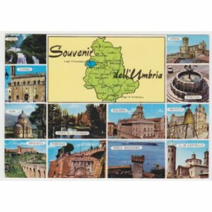 WŁOCHY UMBRIA MAPKA WIDOKÓWKA A57948