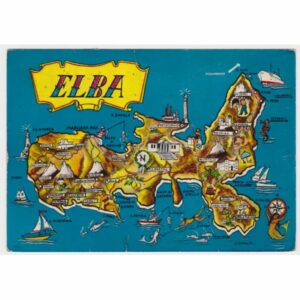 WŁOCHY ELBA MAPKA WIDOKÓWKA A57988