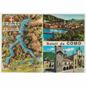 WŁOCHY LAGO DI COMO MAPKA WIDOKÓWKA A57992