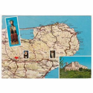 WŁOCHY GARGANO MAPKA WIDOKÓWKA A58155