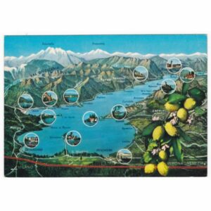 WŁOCHY LAGO DI GARDA MAPKA WIDOKÓWKA A58156