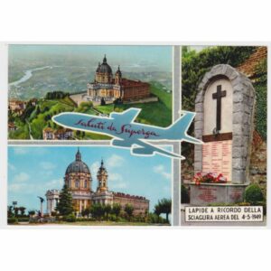 WŁOCHY TORINO TURYN SAMOLOT WIDOKÓWKA A58238