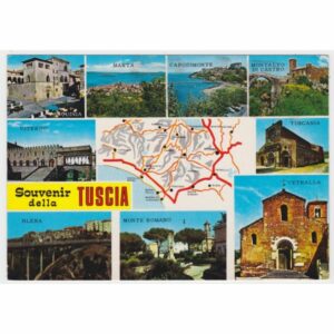 WŁOCHY TUSCIA MAPKA WIDOKÓWKA A58247