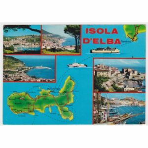 WŁOCHY ELBA MAPKA WIDOKÓWKA A58256