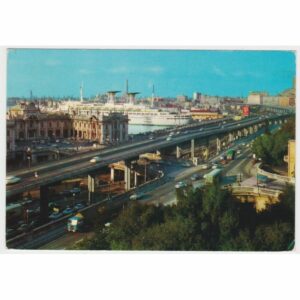 WŁOCHY GENOVA STATEK PORT WIDOKÓWKA A58279