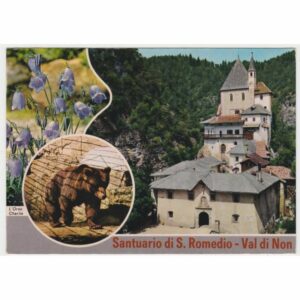 WŁOCHY SAN ROMEDIO SANKTUARIUM NIEDŹWIEDŹ WIDOKÓWKA A58282