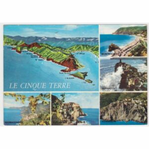 WŁOCHY 5 TERRE MAPKA WIDOKÓWKA A58434