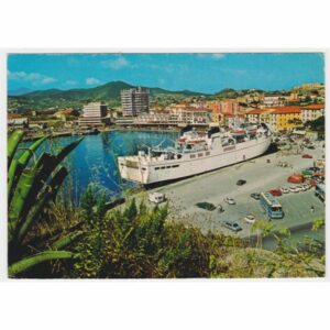 WŁOCHY ELBA PORTOFERRAIO STATEK WIDOKÓWKA A58508