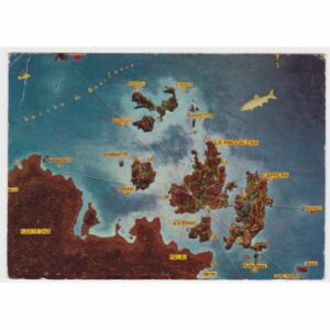 WŁOCHY LA MADDALENA MAPKA WIDOKÓWKA A59714