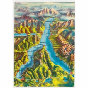 WŁOCHY LAGO DI COMO MAPKA WIDOKÓWKA A60033