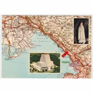 WŁOCHY TRIEST MAPKA WIDOKÓWKA A60050