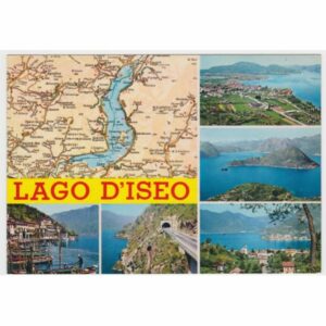 WŁOCHY LAGO D'ISEO MAPKA WIDOKÓWKA A60612
