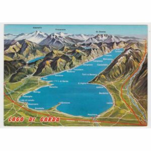 WŁOCHY LAGO DI GARDA MAPKA WIDOKÓWKA A60849