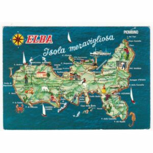 WŁOCHY ELBA MAPKA WIDOKÓWKA A61132