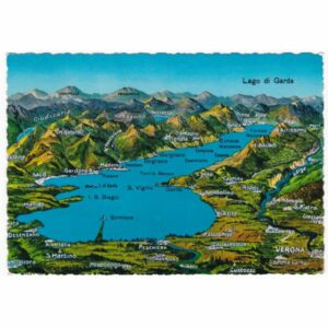 WŁOCHY LAGO DI GARDA MAPKA WIDOKÓWKA A61189