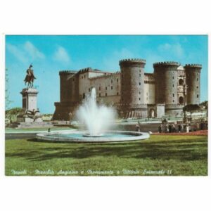 WŁOCHY NEAPOL ZAMEK WIDOKÓWKA A61425